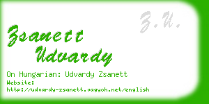 zsanett udvardy business card